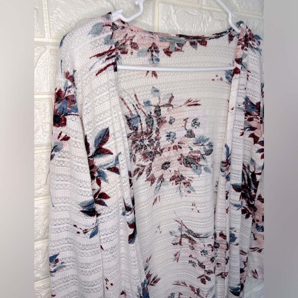 Charlotte Russe Floral Knit Cardigan Sz Small - Picture 3 of 9